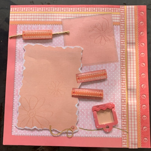 7 pre made 12 x 12” scrapbook pages - Picture 2 of 8